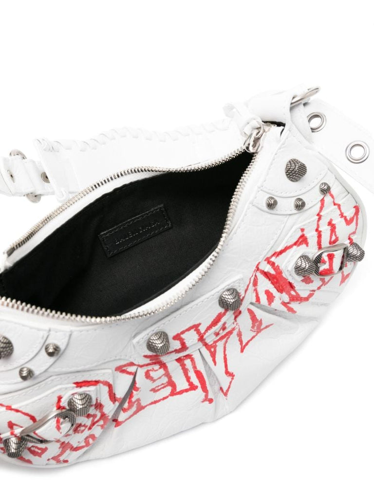 White Le Cagole Xs Shoulder Bag