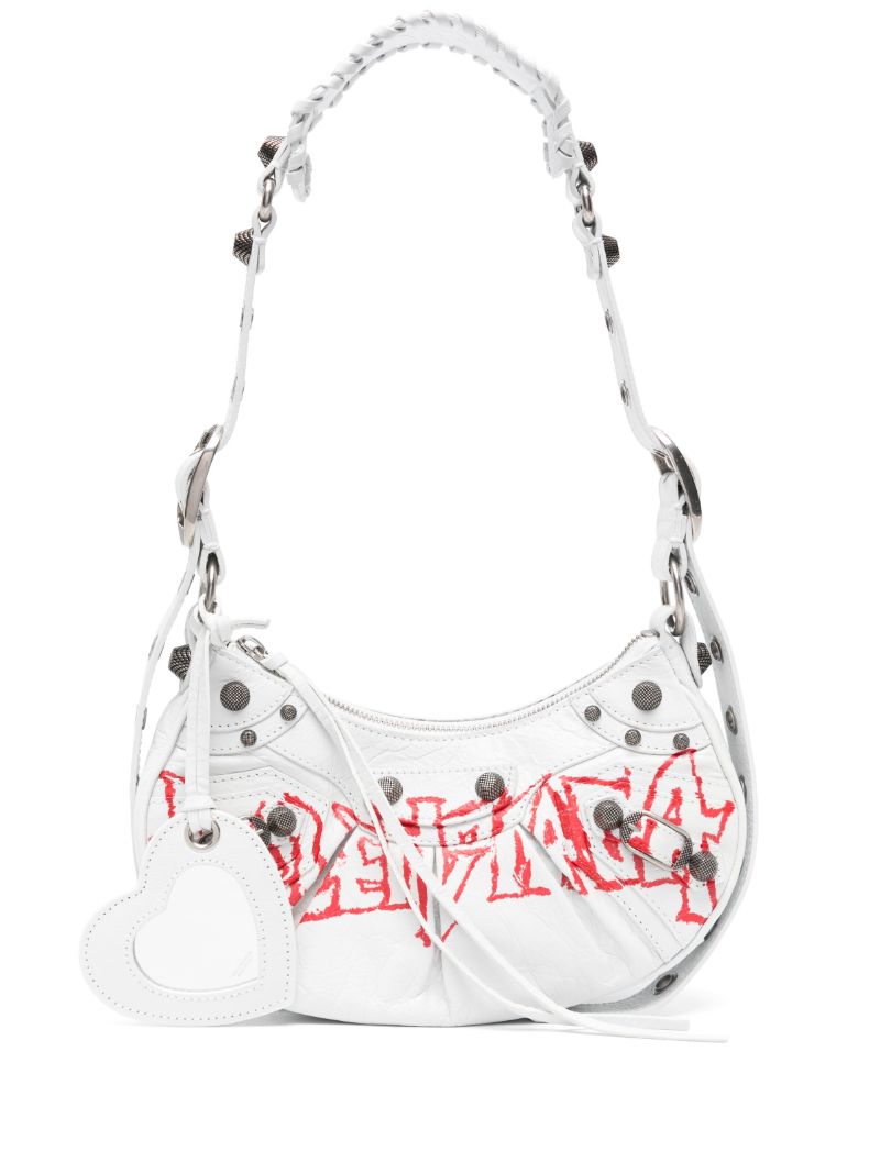 White Le Cagole Xs Shoulder Bag