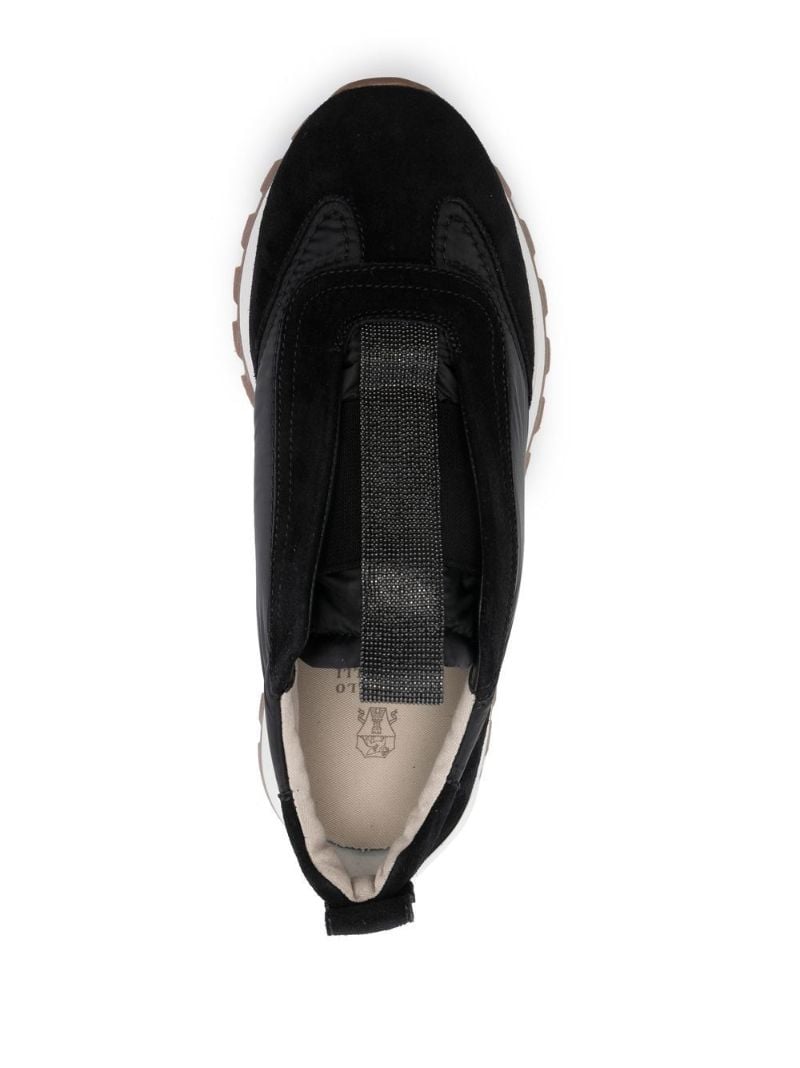 Black Monili Slip-on Sneakers