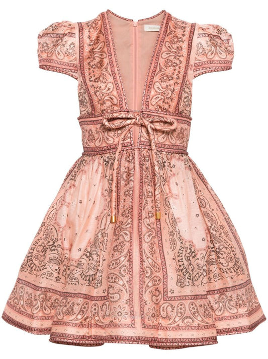 Pink Matchmaker Bandana-print Dress