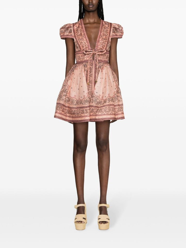 Pink Matchmaker Bandana-print Dress