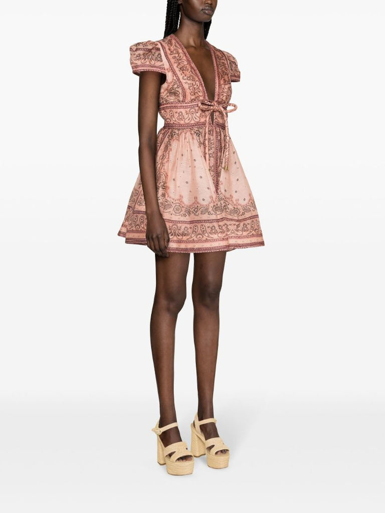 Pink Matchmaker Bandana-print Dress