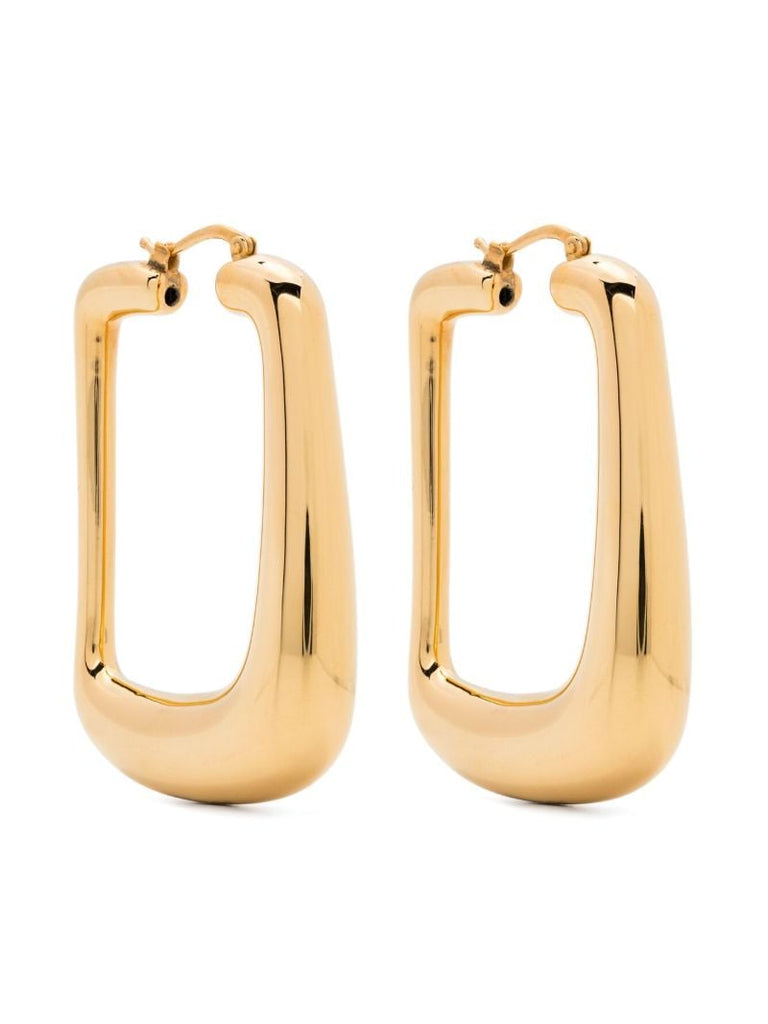 Gold-tone Les Boucles Ovalo Hoop Earrings