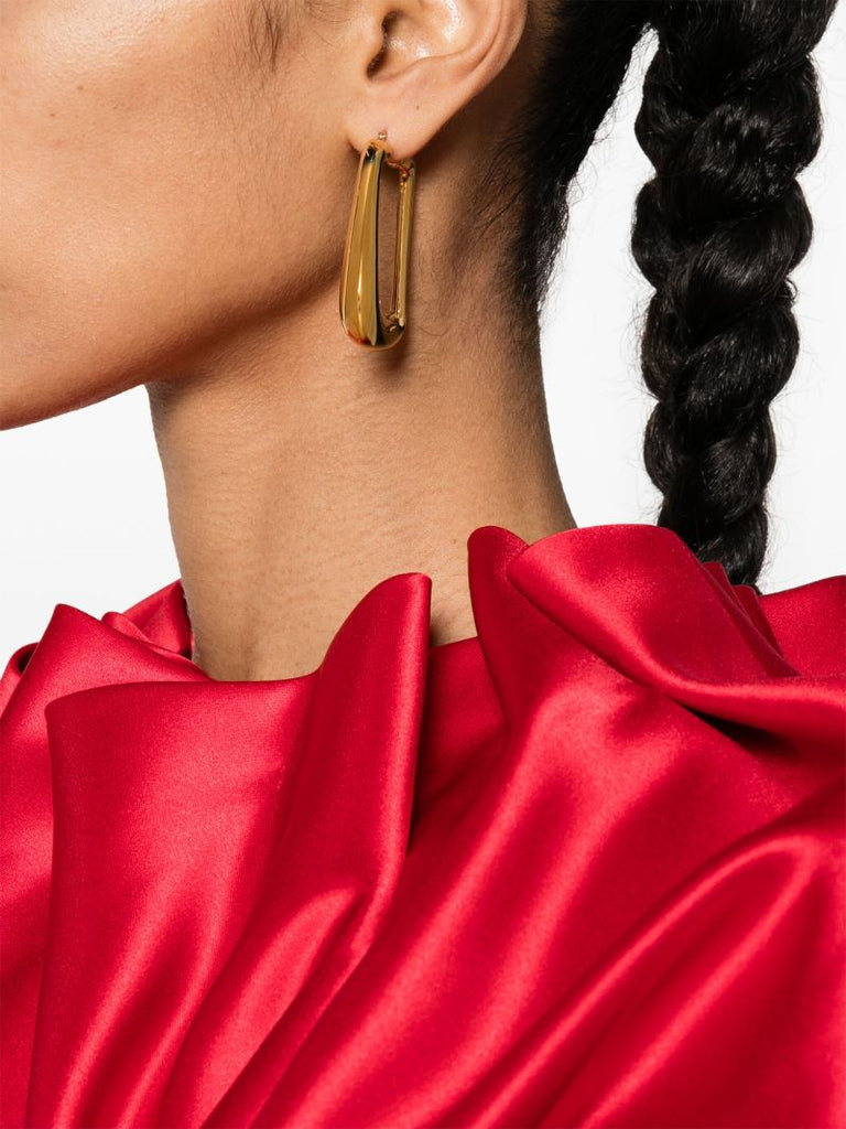 Gold-tone Les Boucles Ovalo Hoop Earrings