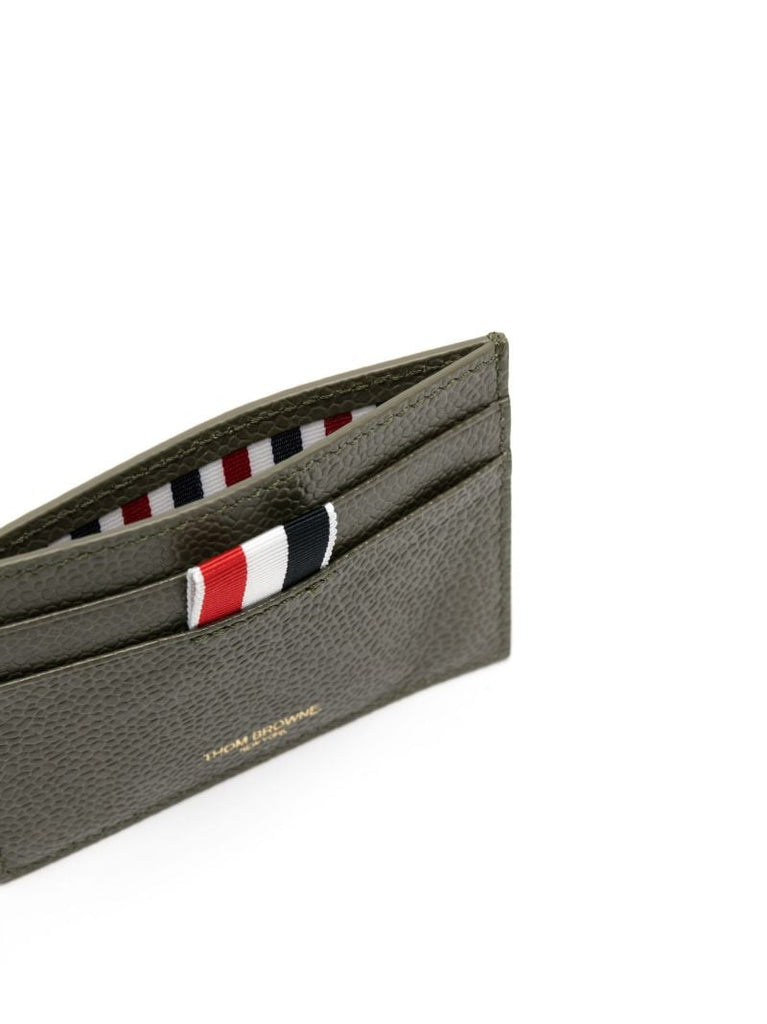 Olive Green Pebbled Leather Cardholder