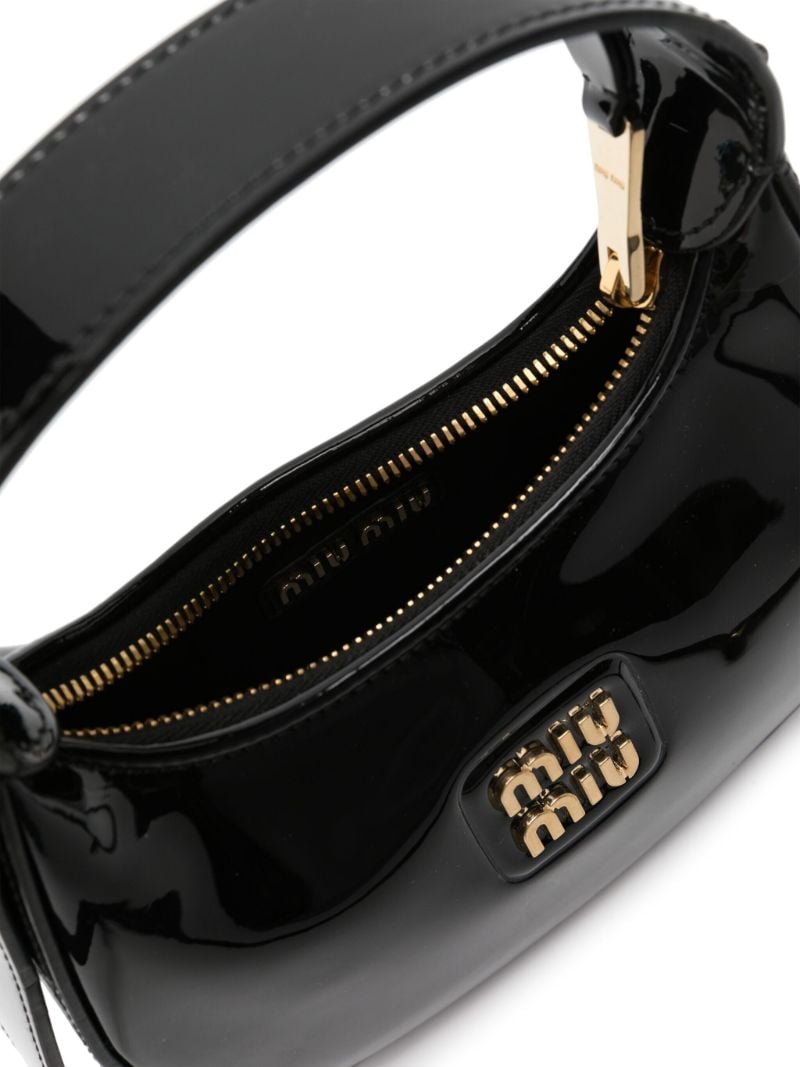 Black Patent Leather Shoulder Bag