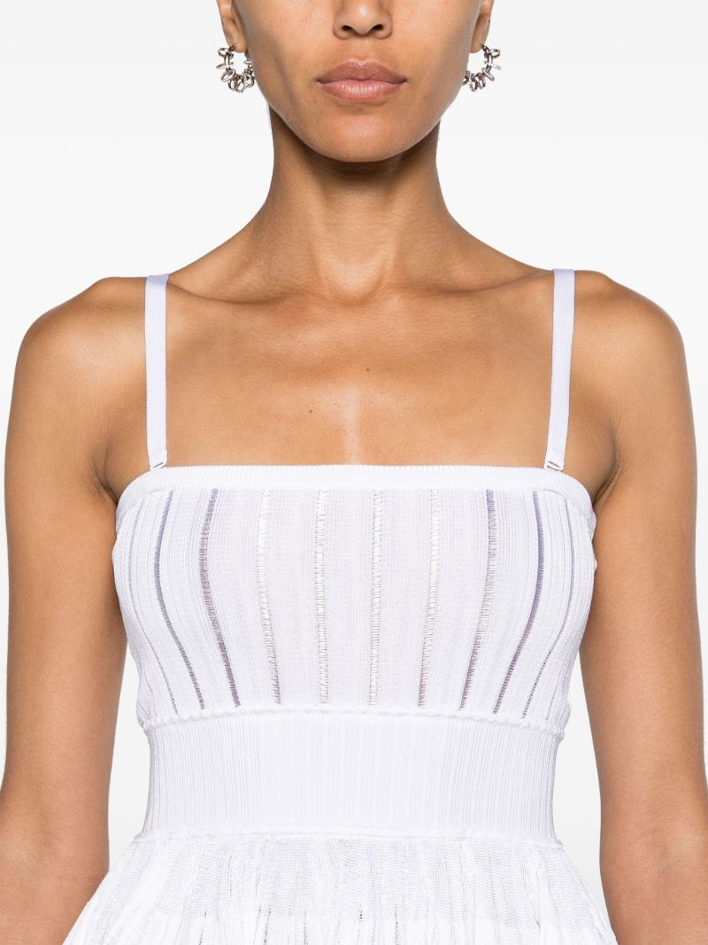 White Peplum Hem Camisole Top