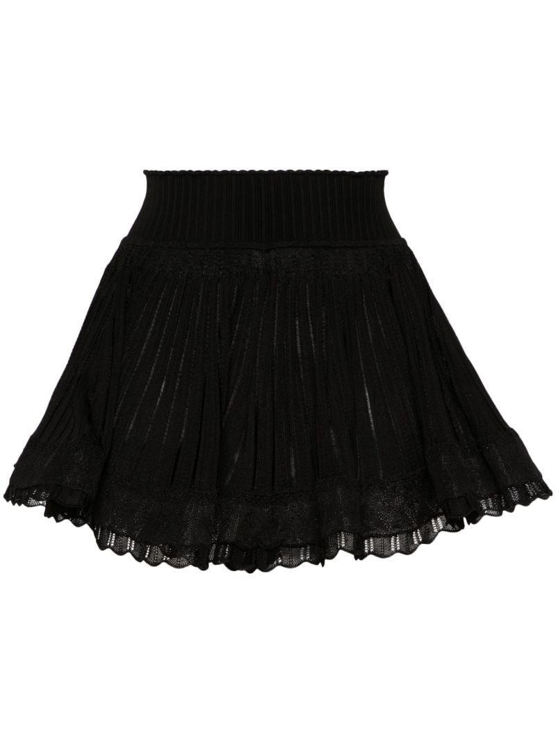 Black Lace Mini Skorts