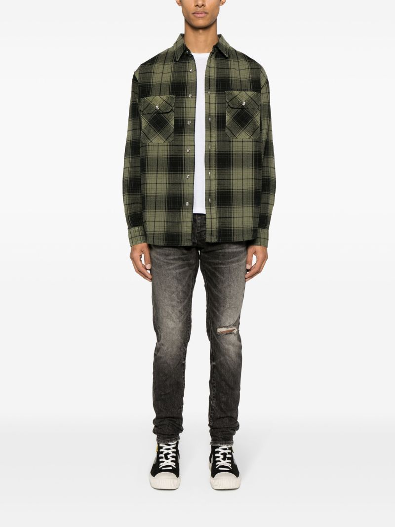 Black P001 Low-rise Slim Jeans