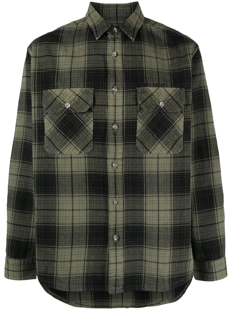 Green Checked Cotton Shirt
