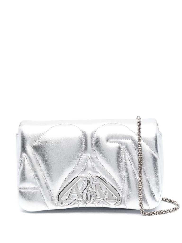 Silver-tone Mini the Seal Shoulder Bag