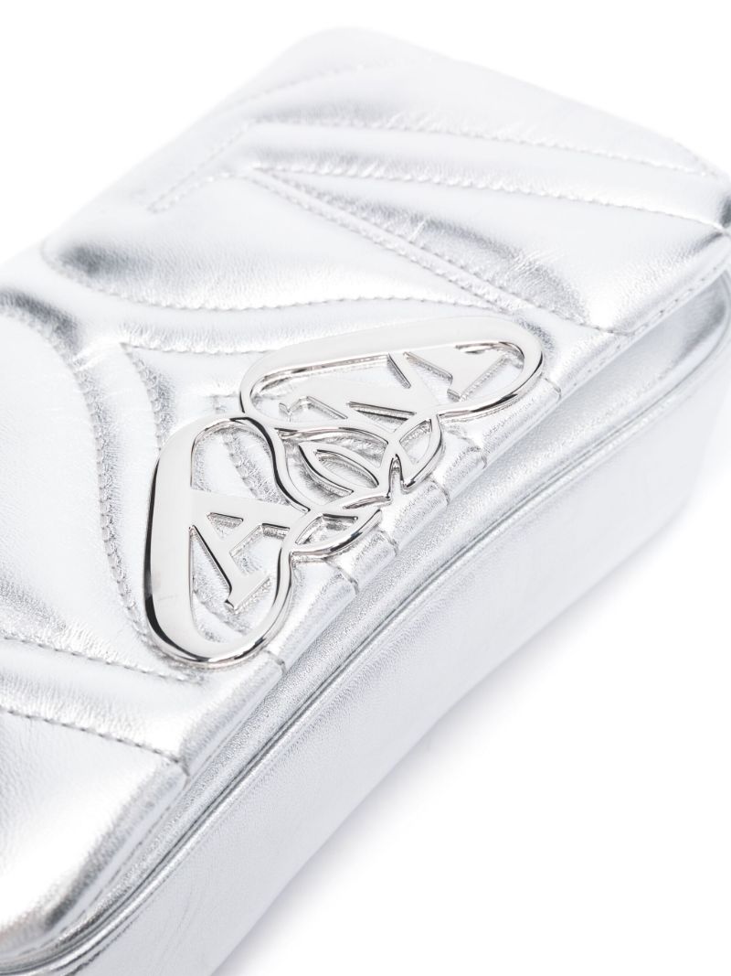 Silver-tone Mini the Seal Shoulder Bag