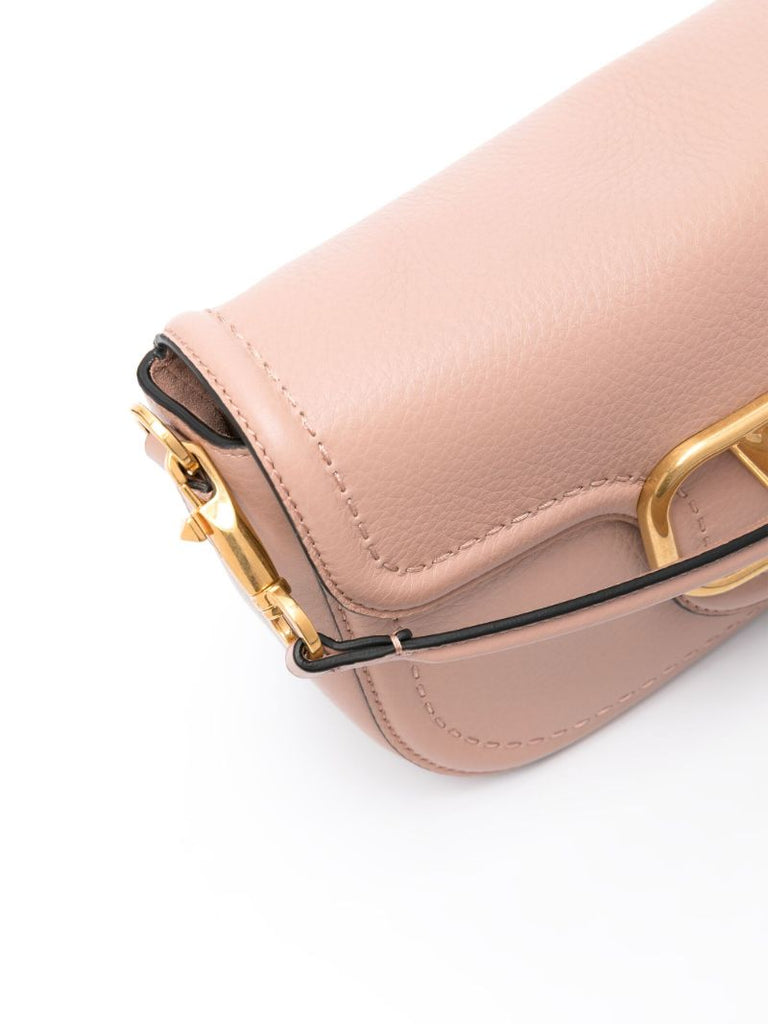 Pink Alltime Leather Shoulder Bag