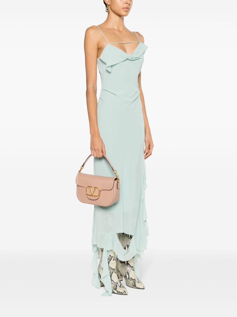 Pink Alltime Leather Shoulder Bag