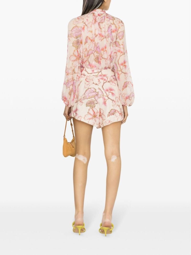 Pink Matchmaker Floral-print Blouse