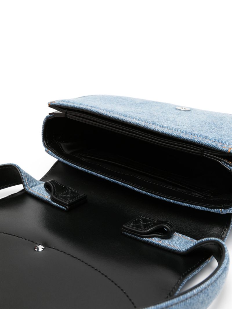 Blue 1dr Embellished Denim Tote Bag