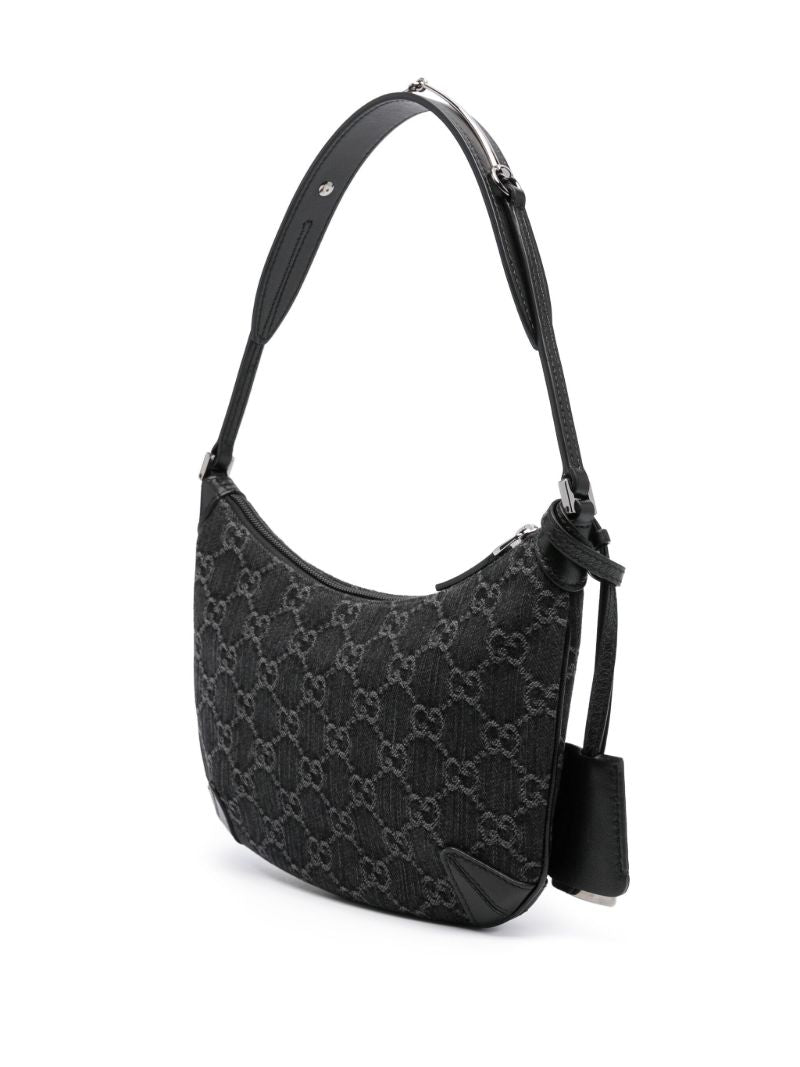 Black Small Horsebit Shoulder Bag