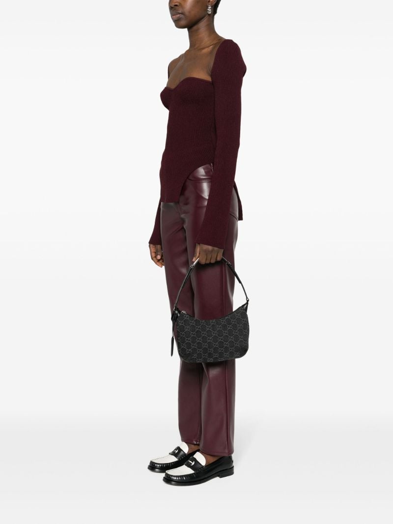 Black Small Horsebit Shoulder Bag