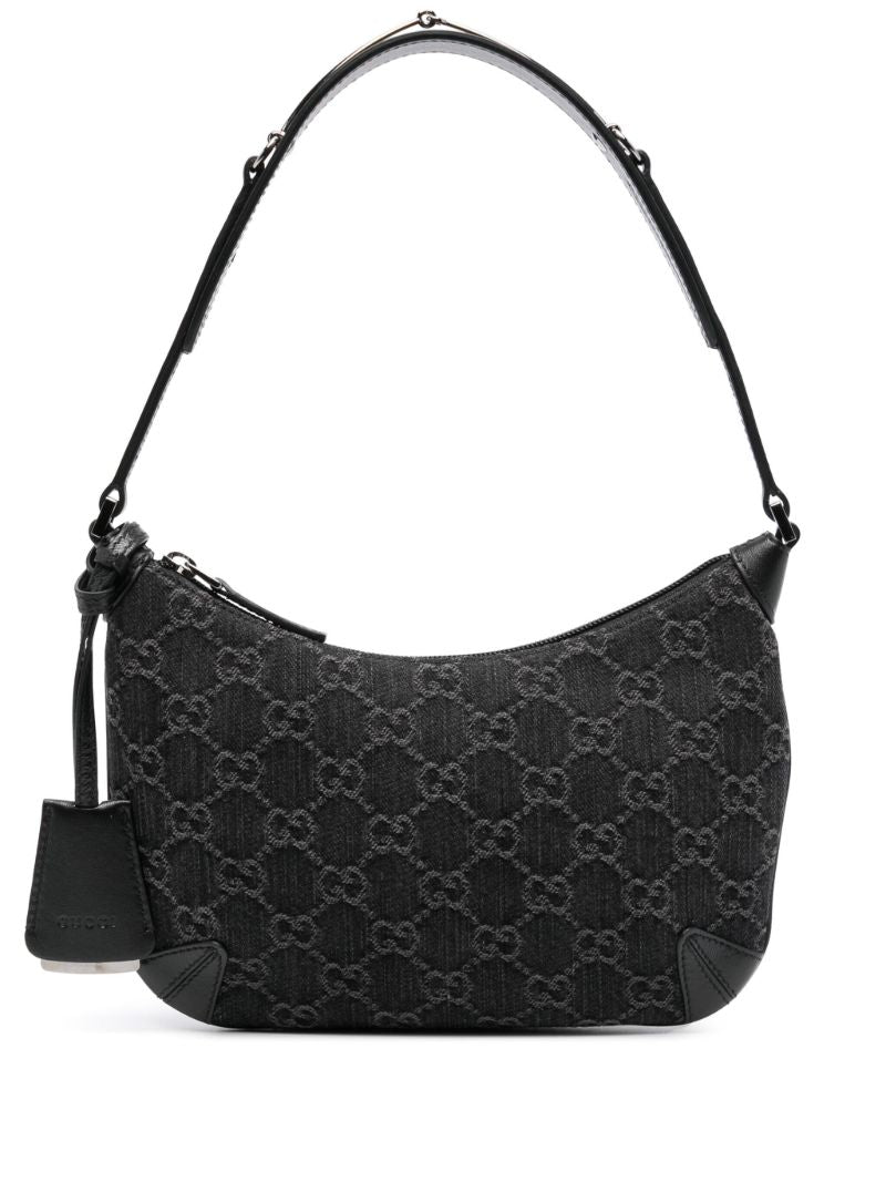 Black Small Horsebit Shoulder Bag