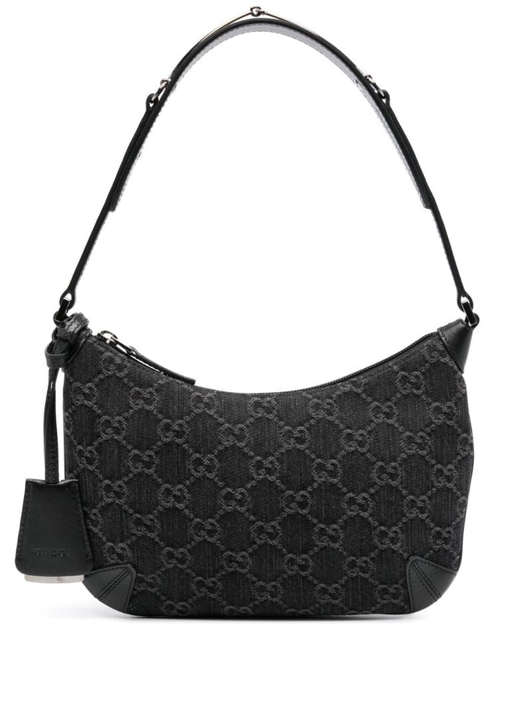 Black Small Horsebit Shoulder Bag