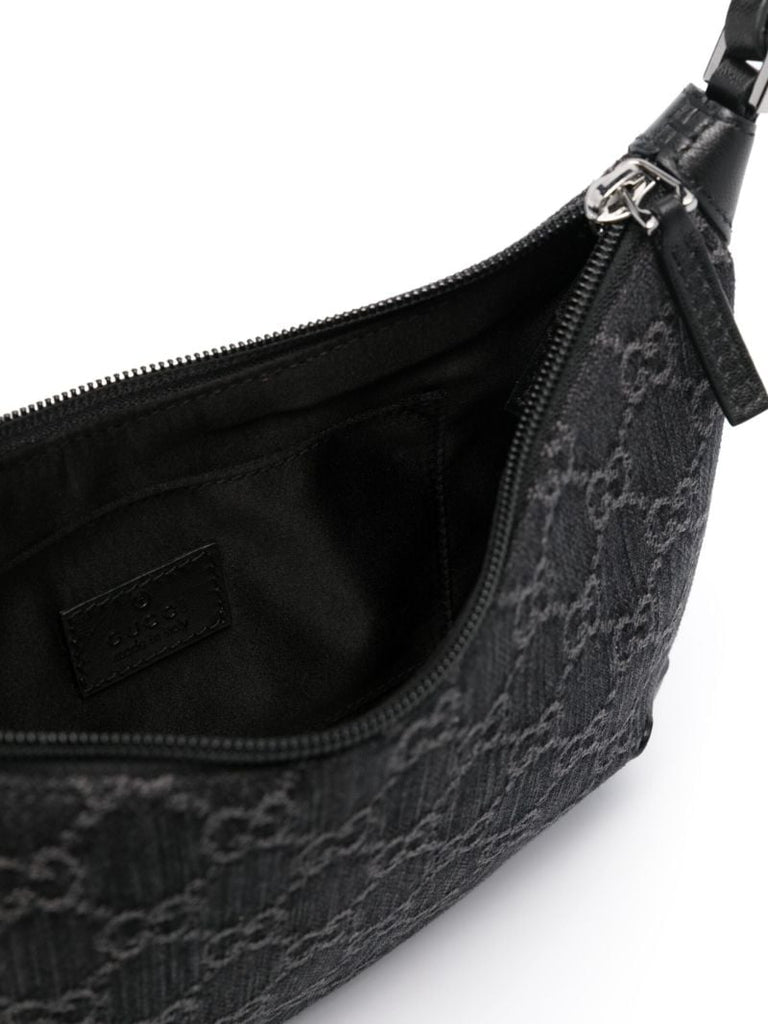 Black Small Horsebit Shoulder Bag