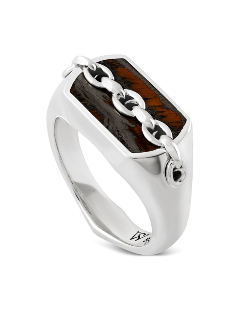 Sterling Silver Inline Pinky Ring