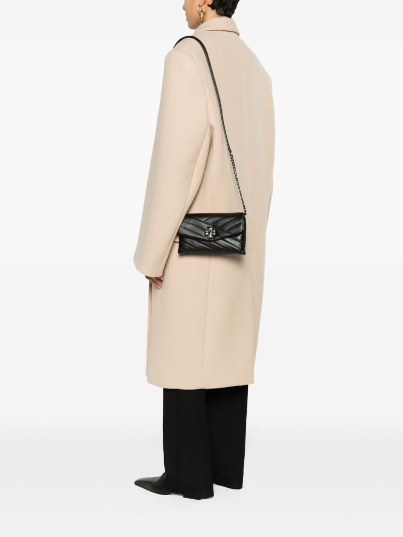 Black Kira Small Leather Shoulder Bag
