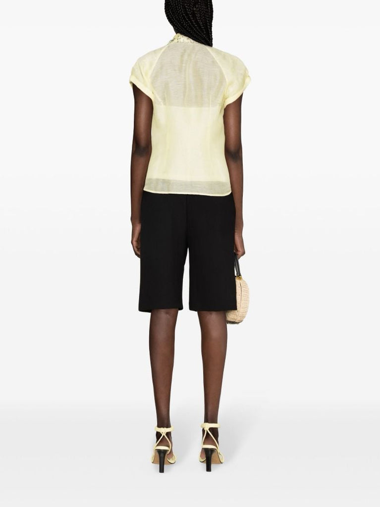 Yellow Matchmaker Diamante Short-sleeve Shirt