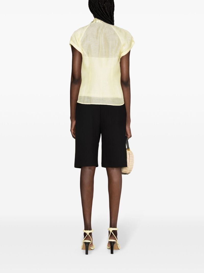 Yellow Matchmaker Diamante Short-sleeve Shirt