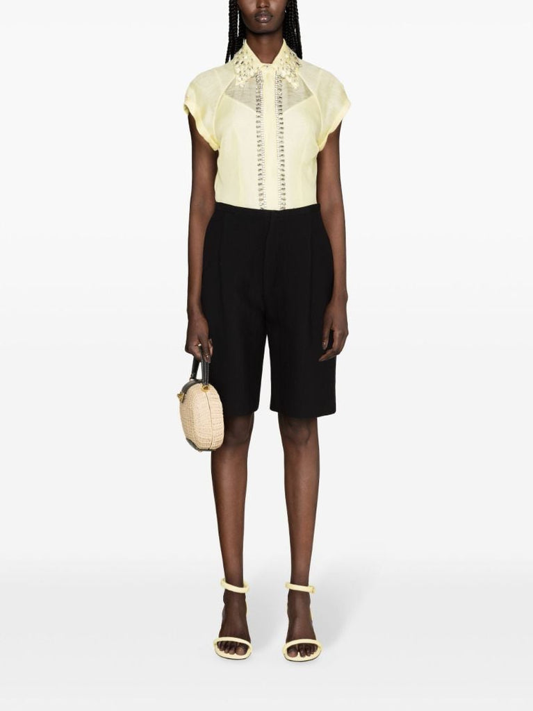 Yellow Matchmaker Diamante Short-sleeve Shirt