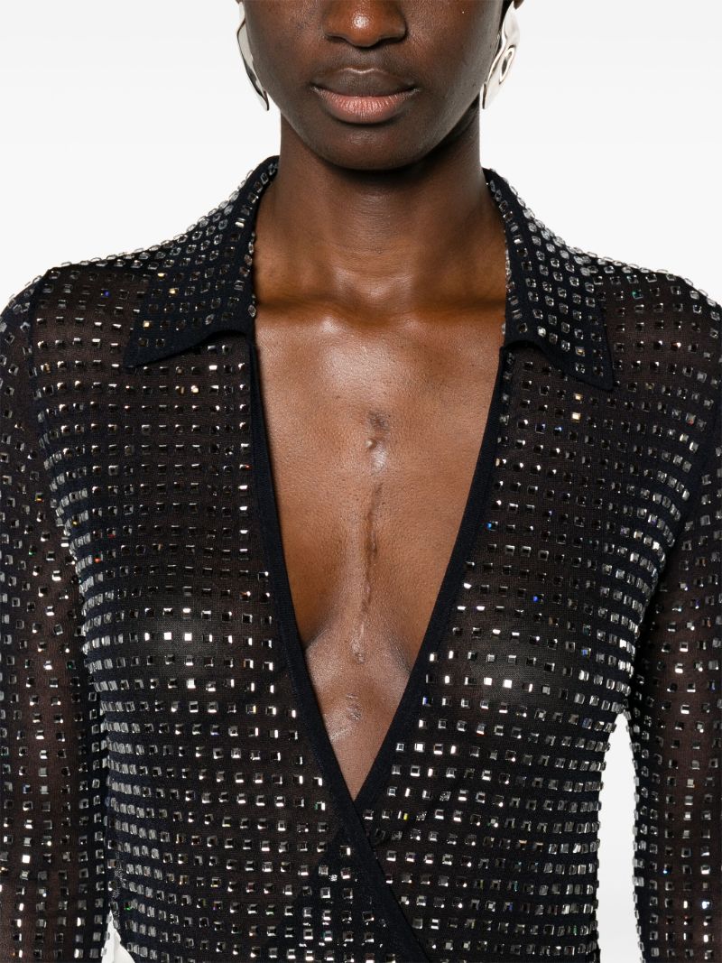 Blue Cristalla Crystal-embellished Body