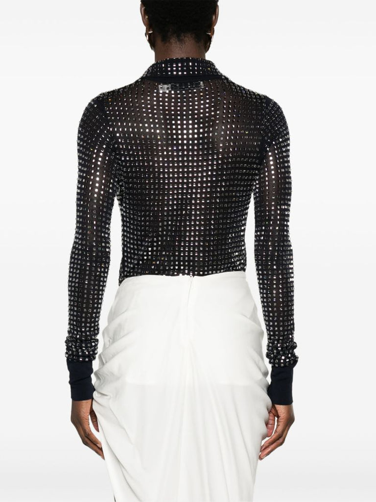 Blue Cristalla Crystal-embellished Body