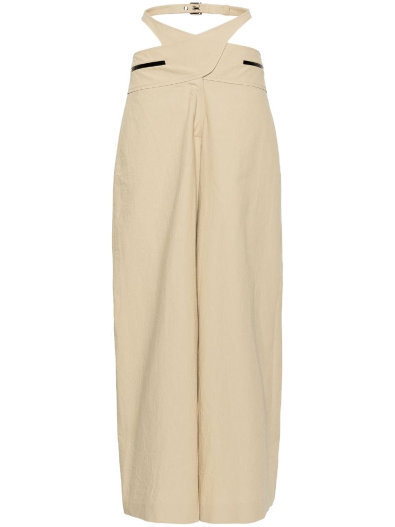Neutral Mason Bind Wide-leg Trousers