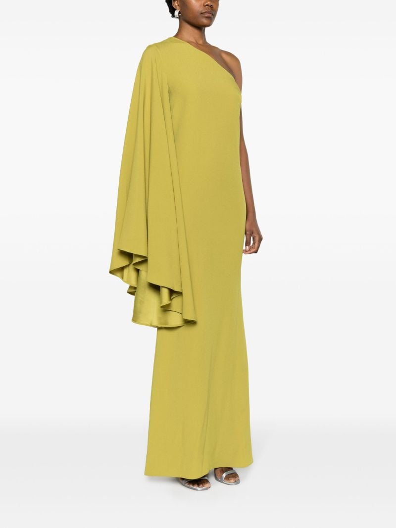 Green Sifnos One-shoulder Gown