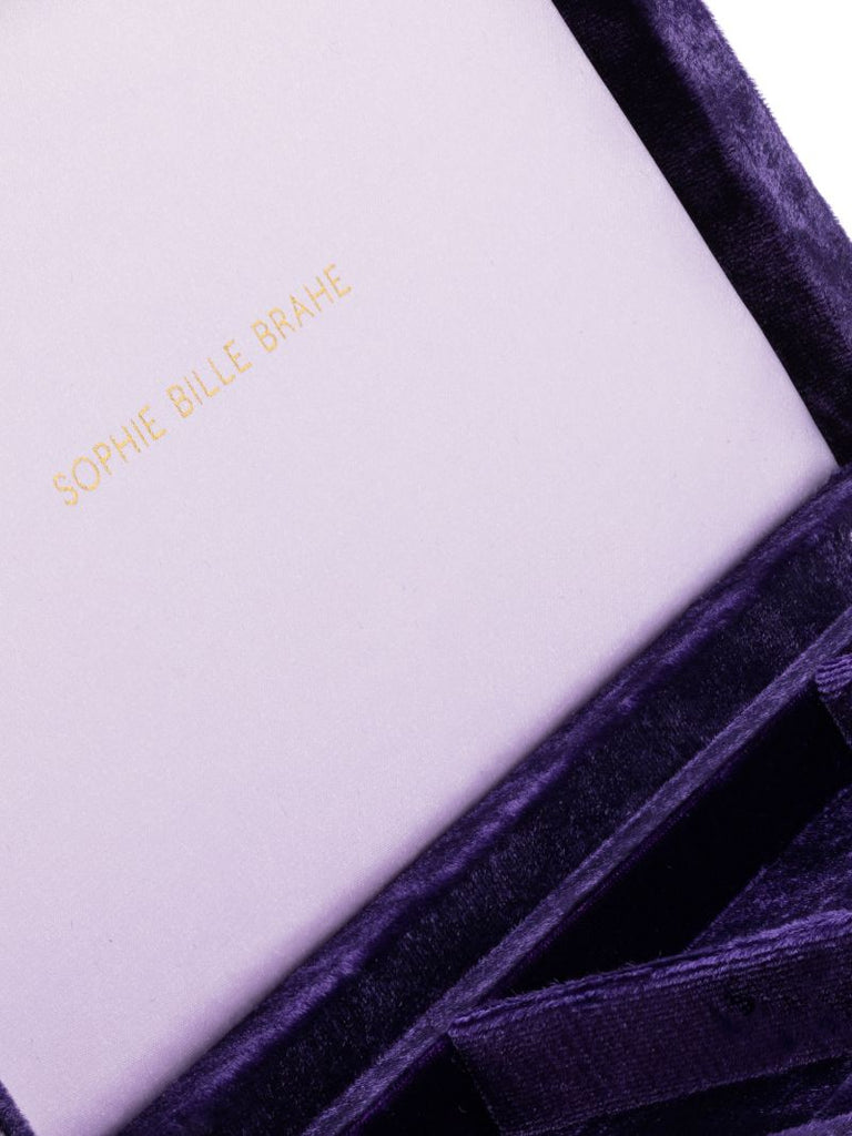 Purple Tresor Velvet Jewellery Box