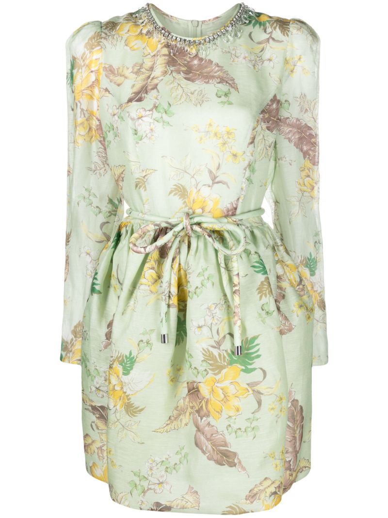 Green Matchmaker Tulip Mini Dress