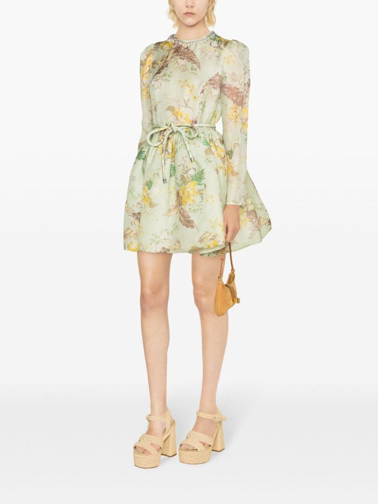 Green Matchmaker Tulip Mini Dress