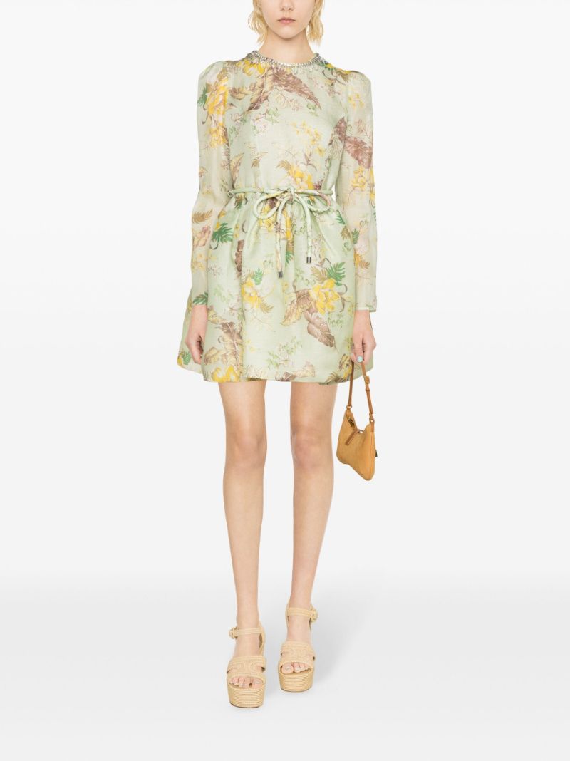 Green Matchmaker Tulip Mini Dress
