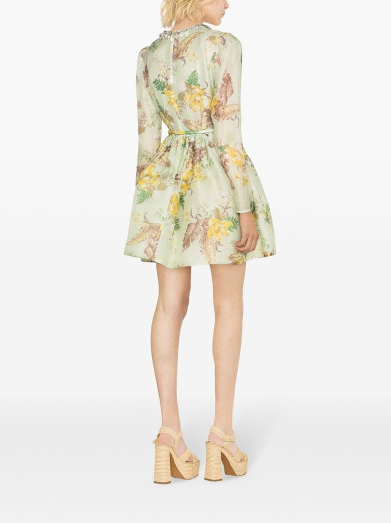 Green Matchmaker Tulip Mini Dress