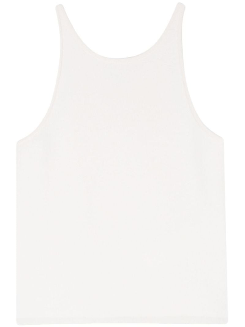 White VanisÃ_x0083_Â©-knit Tank Top