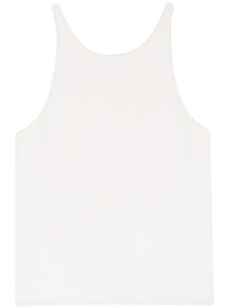 White VanisÃ_x0083_Â©-knit Tank Top