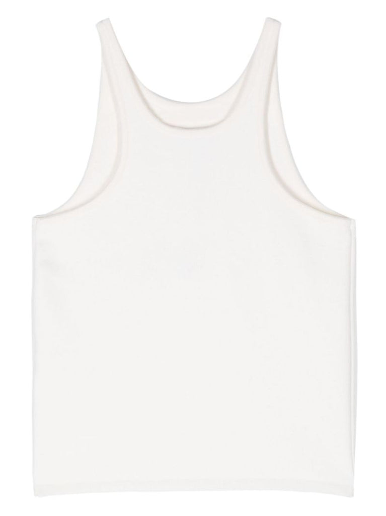 White VanisÃ_x0083_Â©-knit Tank Top