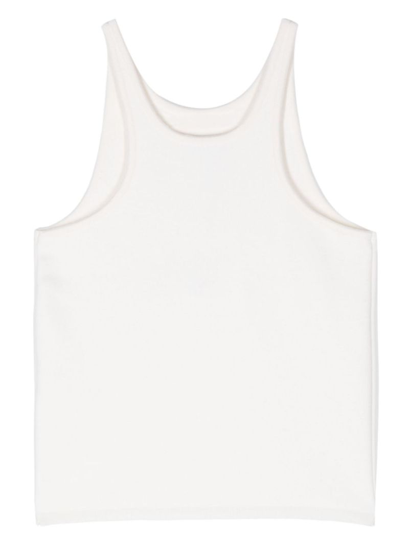 White VanisÃ_x0083_Â©-knit Tank Top