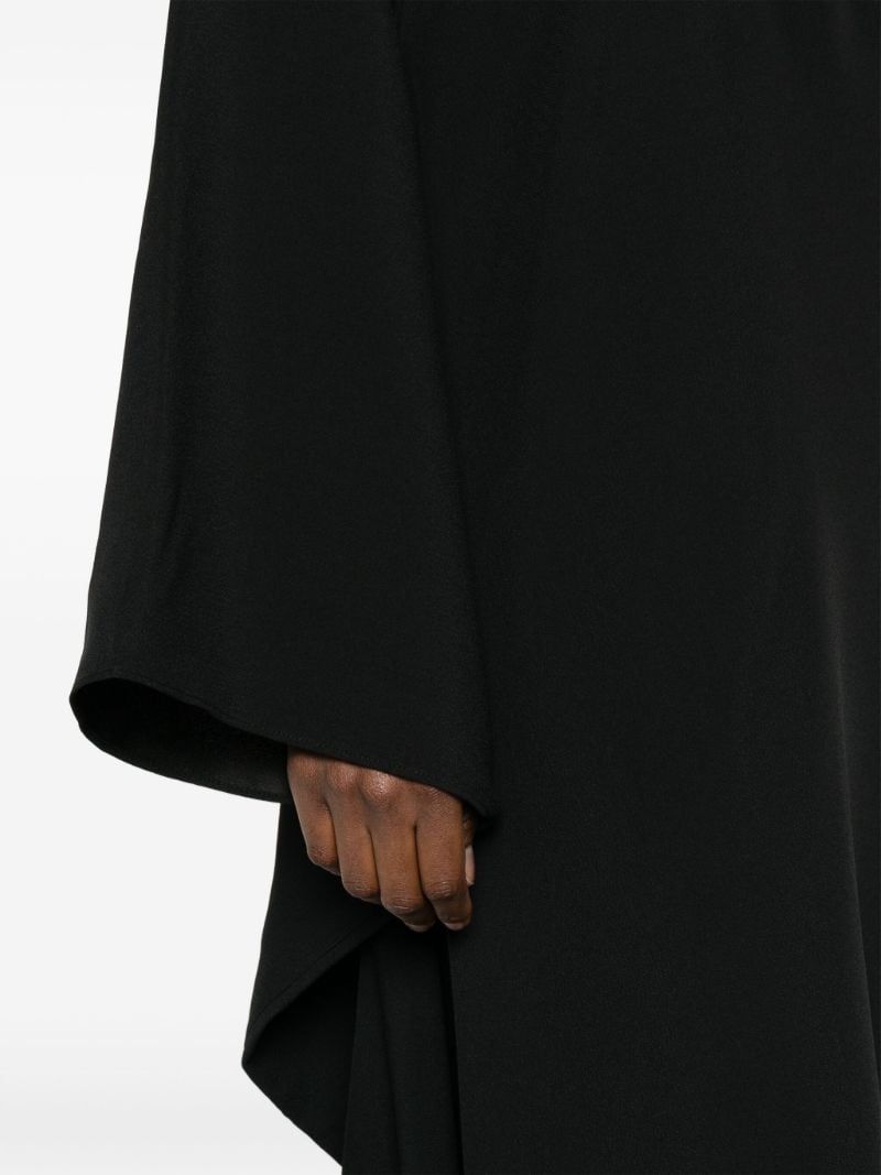 Black Balear One-shoulder Gown
