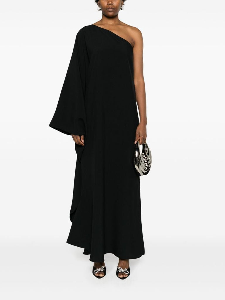Black Balear One-shoulder Gown