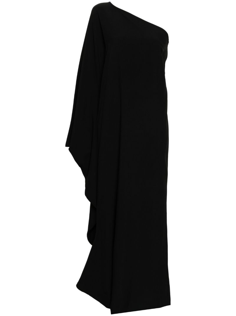 Black Balear One-shoulder Gown
