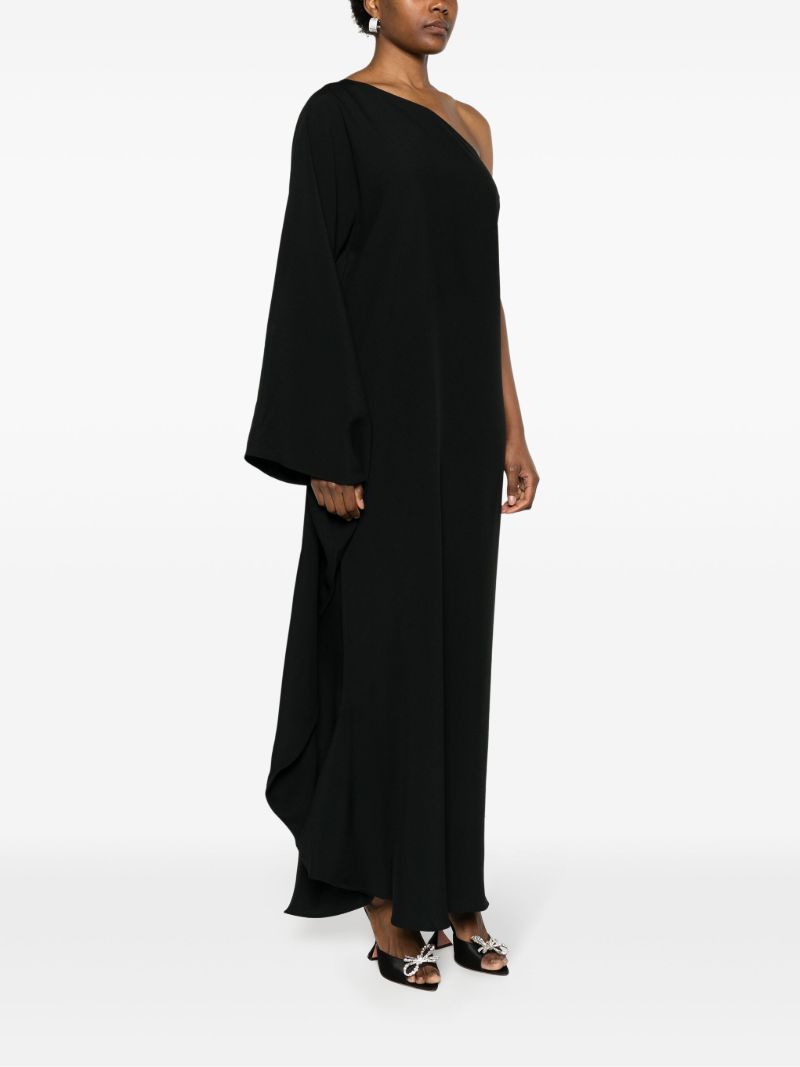 Black Balear One-shoulder Gown