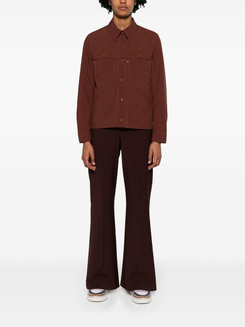 Brown Pochet Shirt Jacket