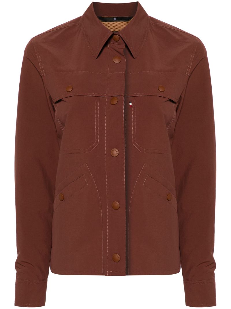 Brown Pochet Shirt Jacket