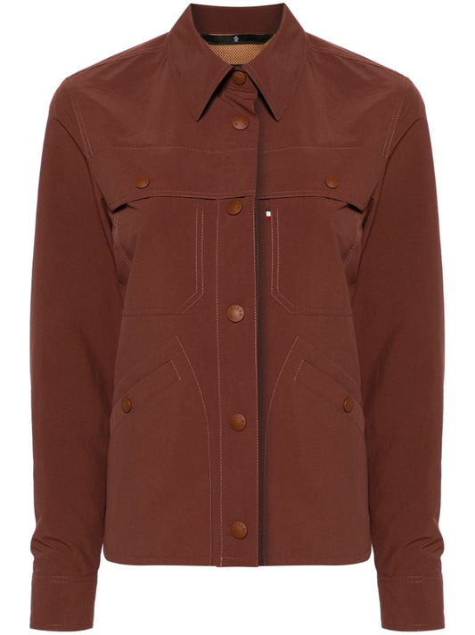 Brown Pochet Shirt Jacket